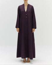 Load image into Gallery viewer, Style 56 - Stripe Gaberdine - Plum
