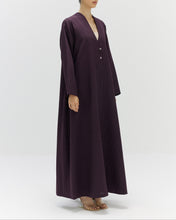 Load image into Gallery viewer, Style 56 - Stripe Gaberdine - Plum
