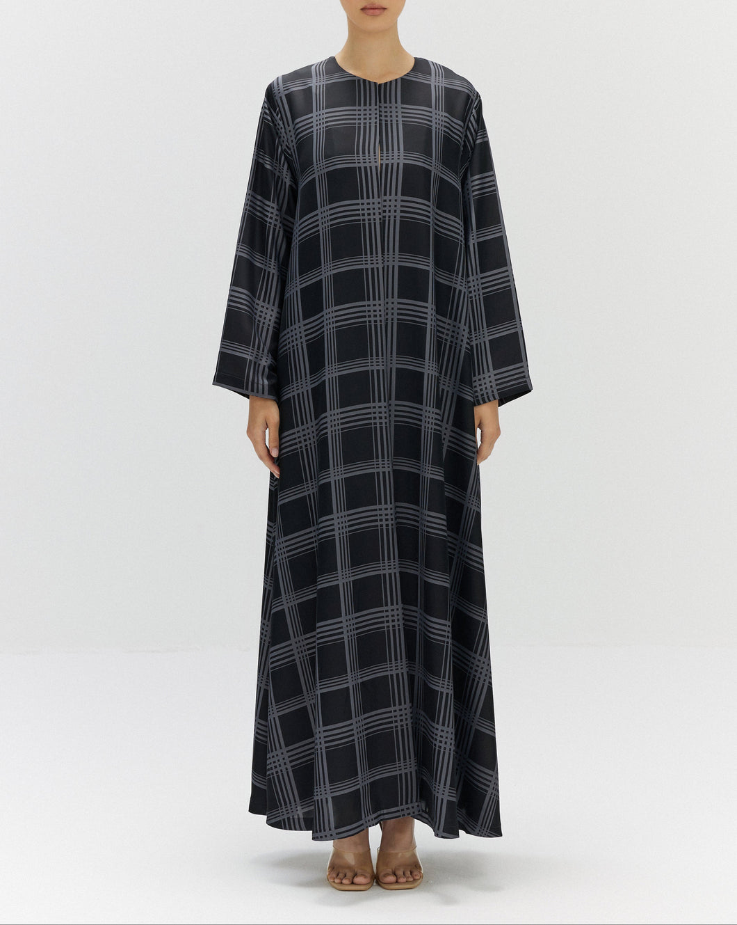 Style 55 - Chequed Crepe - Gray