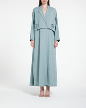 Load image into Gallery viewer, Style 33 - Striped Crepe Aqua
