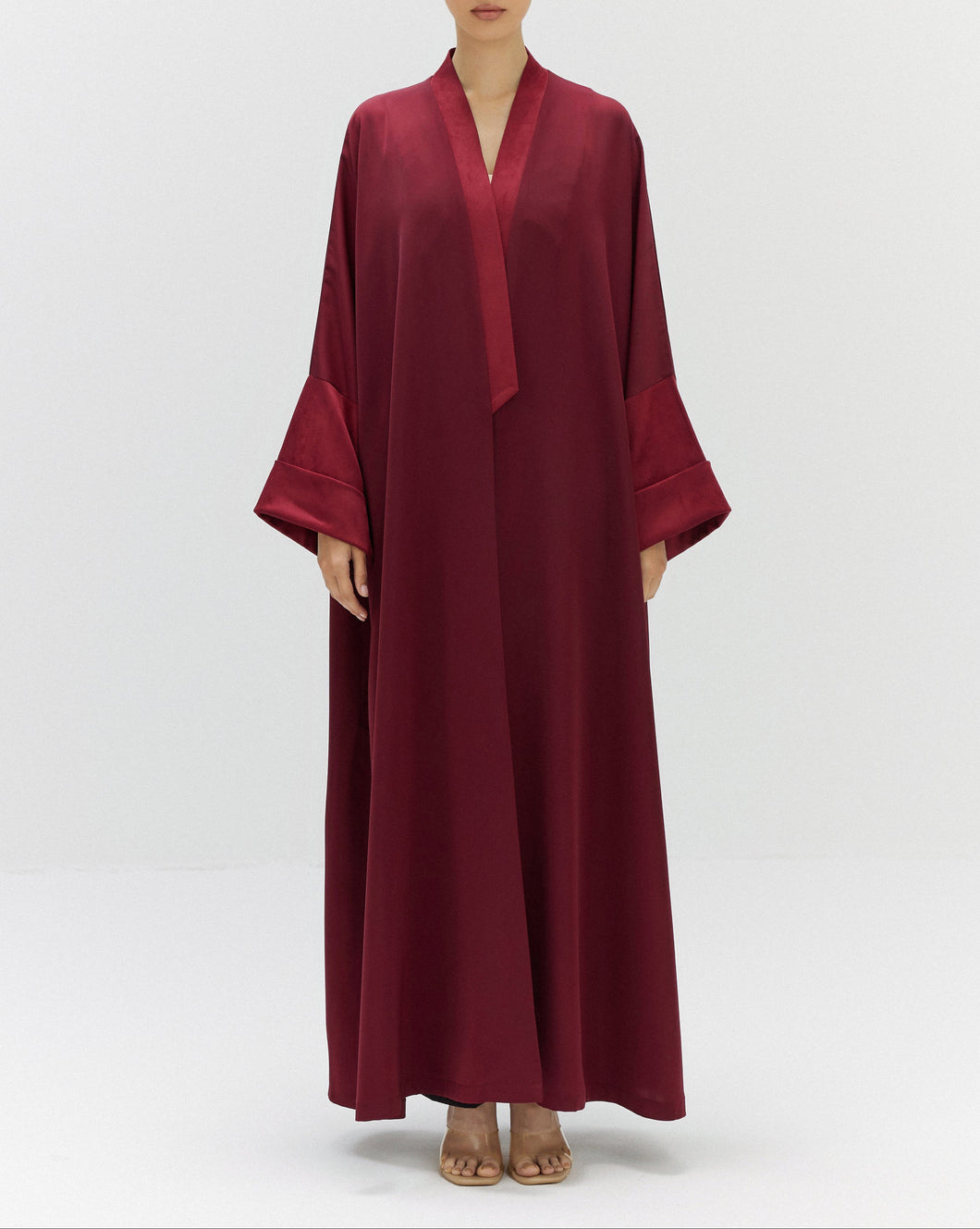 Style 51 - Suede/Crepe - Maroon